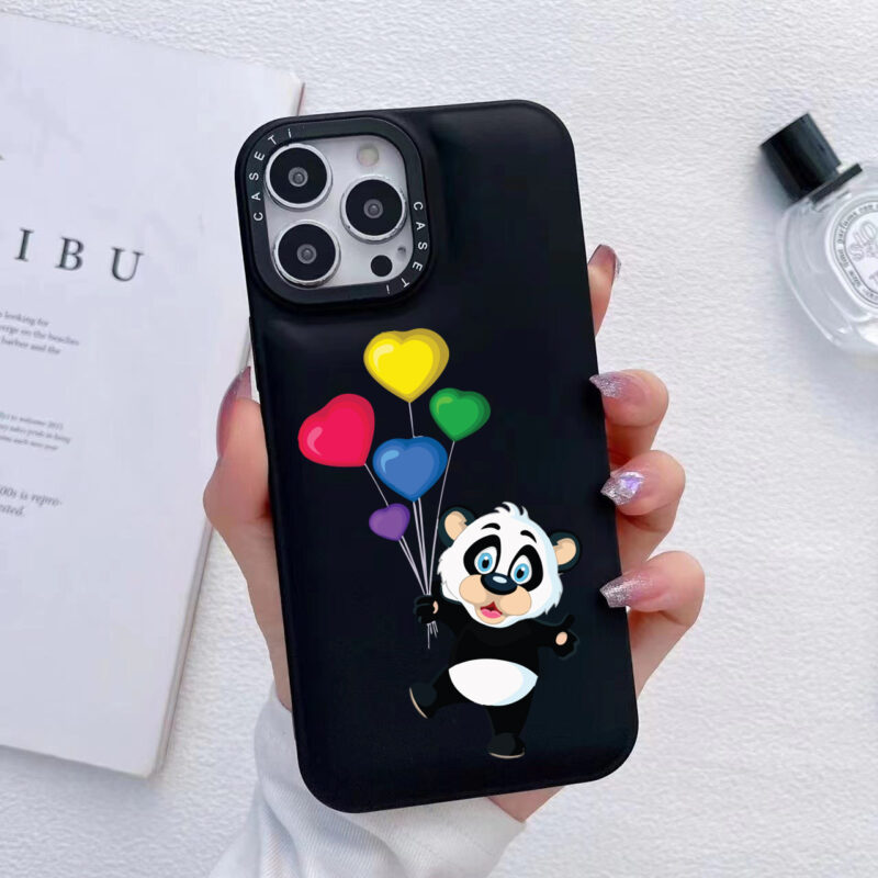 Balonlu Panda Tasarımlı Telefon Kılıfı