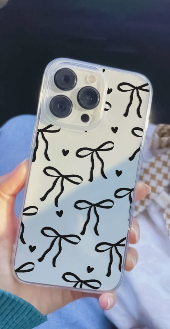 Kurdele Desen Baskılı Telefon Kılıfı